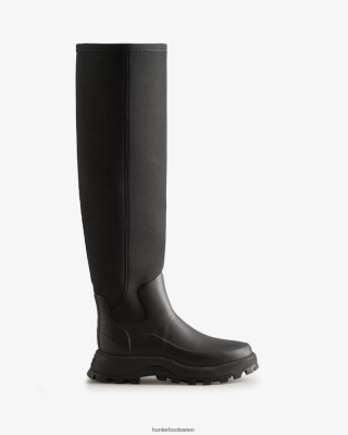 Hunter Boots Österreich - Hunter City Explorer hohe Neoprenstiefel Frauen F6V84F196 Schwarz