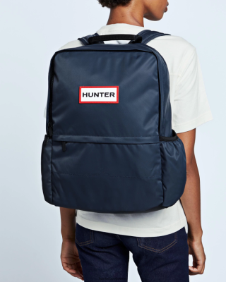 Hunter Boots Österreich - Hunter Großer Rucksack aus Nylon Männer F6V84F436 Marine