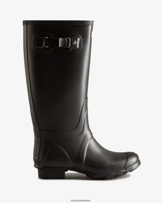 Hunter Boots Österreich - Hunter Huntress-Regenstiefel mit weitem Bein Frauen F6V84F148 Schwarz