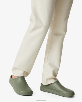 Hunter Boots Österreich - Hunter In-/Out-Bloom-Clogs Männer F6V84F100 Flechtengrün