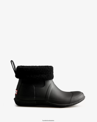 Hunter Boots Österreich - Hunter Isolierte, vegane Shearling-Stiefel mit Rollverschluss Männer F6V84F592 Schwarz