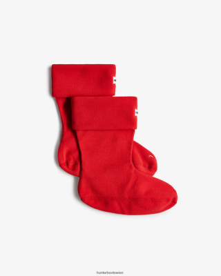Hunter Boots Österreich - Hunter Kurze Stiefelsocken mit Bündchen aus recyceltem Fleece Männer F6V84F400 Militärrot