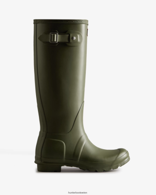 Hunter Boots Österreich - Hunter Originale hohe Regenstiefel Frauen F6V84F91 Olivenblatt
