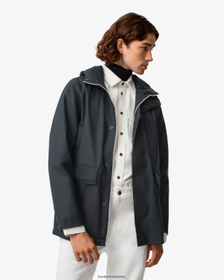 Hunter Boots Österreich - Hunter leichte wasserdichte Regenjacke Männer F6V84F610 Marine