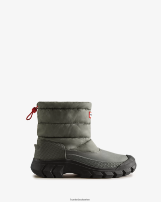 Hunter Boots Österreich - Hunter unerschrockene, isolierte kurze Schneestiefel Männer F6V84F532 urban grau/schwarz