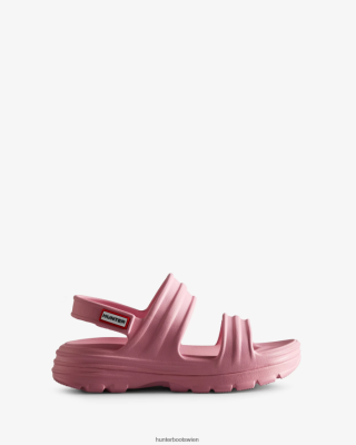 Hunter Stiefel Gefüttert - Hunter Bloom-Sandale Frauen F6V84F240 rosa Sprudel
