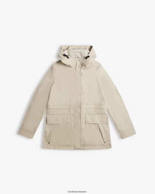 Hunter Stiefel Gefüttert - Hunter leichte wasserdichte Regenjacke Frauen F6V84F333 Stein abschöpfen