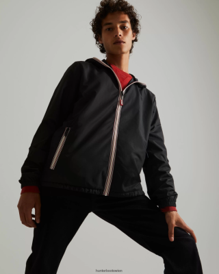 Hunter Stiefel Gefüttert - Hunter recycelte, leichte, packbare Jacke Männer F6V84F612 Schwarz