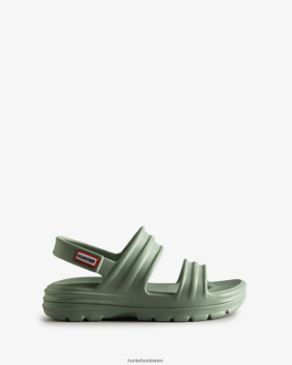 Hunter Stiefel Wien - Hunter Bloom-Sandale Frauen F6V84F287 süßes Sturmgrün