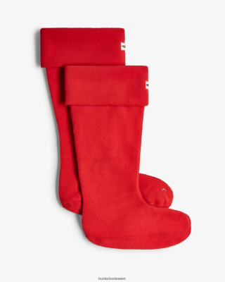 Hunter Stiefel Wien - Hunter Hohe Stiefelsocken mit Bündchen aus recyceltem Fleece Männer F6V84F476 Militärrot