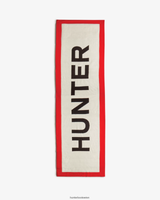 Hunter Stiefel Wien - Hunter Markenschal Männer F6V84F440 Logo rot
