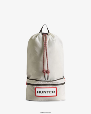 Hunter Stiefel Wien - Hunter Reiserucksack aus recyceltem Ripstop-Nylon Männer F6V84F407 weiß/rotes Box-Logo