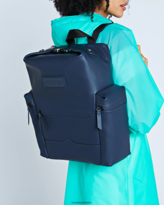 Hunter Stiefel Wien - Hunter Top-Clip-Rucksack – gummiertes Leder Männer F6V84F428