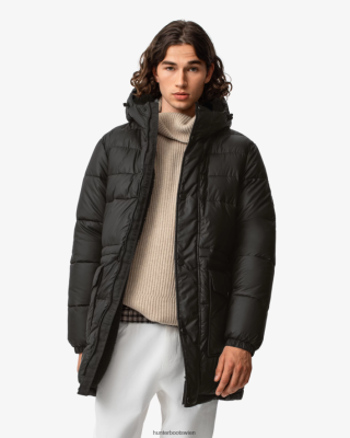 Hunter Stiefel Wien - Hunter Unerschrockener, isolierter langer Puffermantel Männer F6V84F608 Schwarz